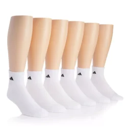 ADIDAS Athletic Quarter Socks - 6 Pack