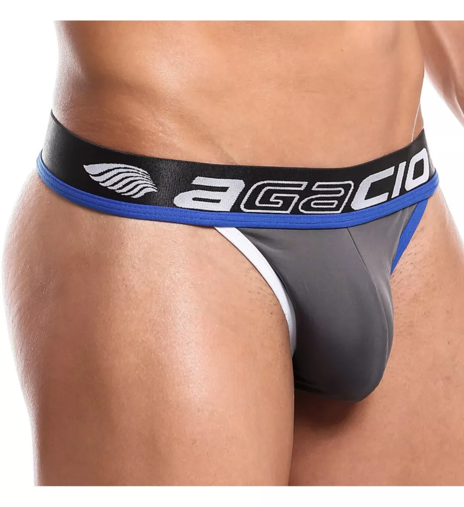 Two-Tone Stretch Thong - Image 2