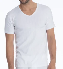 Calida Pure & Style Quick Dry Pima Cotton V-Neck T-Shirt