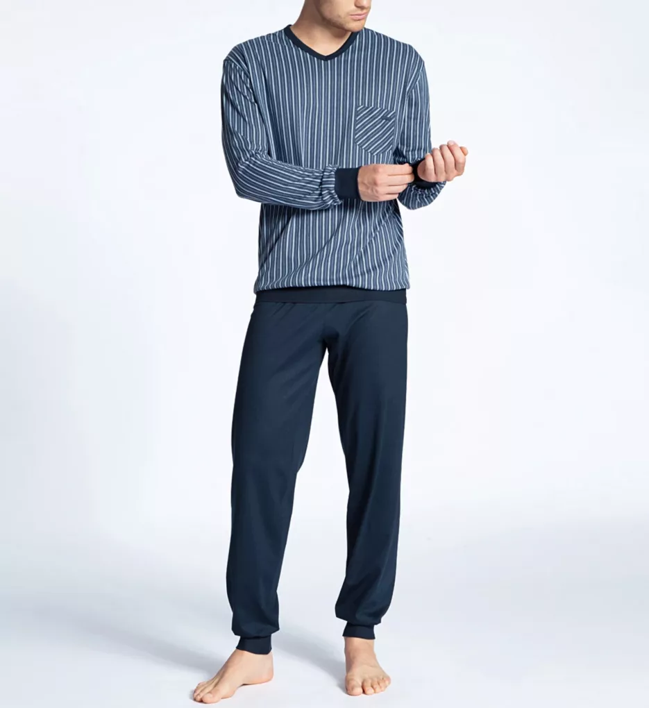 Calida Relax Imprint Cotton Jogger Set - Image 2