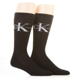 Calvin Klein Monogram Cushion Crew Socks - 2 Pack