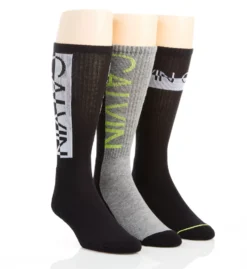 Calvin Klein Logo Sport Cushion Crew Socks - 3 Pack