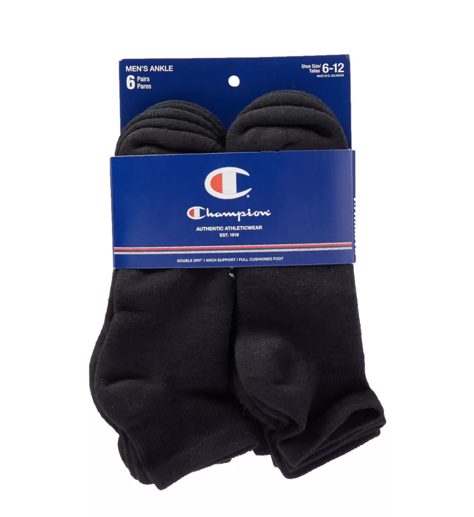 Champion Double Dry Performance Ankle Socks - 6 Pack - Image 2