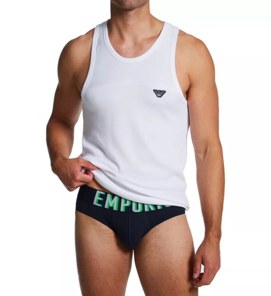 Emporio Armani Megalogo Cotton Stretch Brief - Image 5