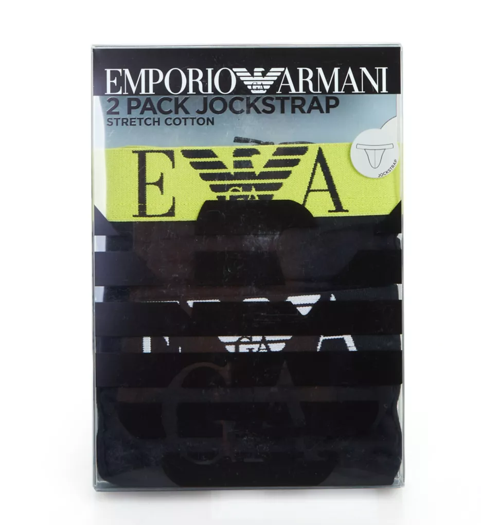 Emporio Armani Bold Monogram Jockstrap - 2 Pack - Image 4