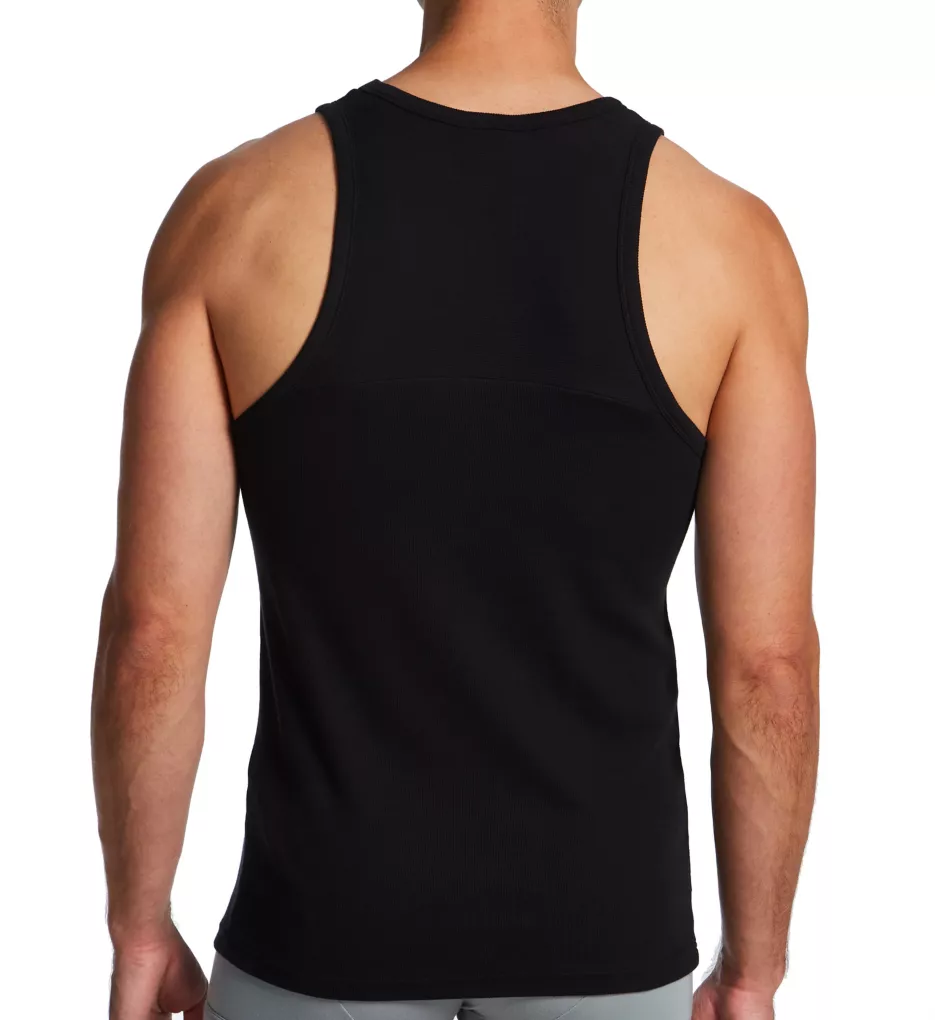 Emporio Armani Ribbed Stretch Cotton Tank - Image 3