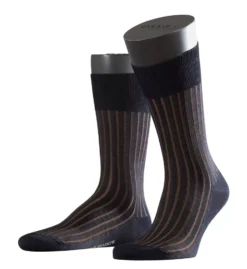 Falke Shadow Cotton Ribbed Fashion Sock