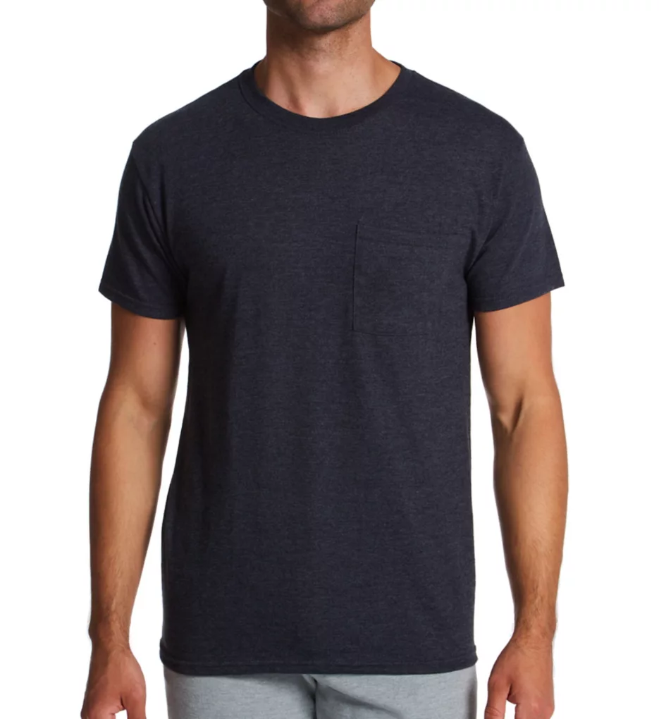FRUIT OF THE LOOM Eversoft Short Sleeve Pocket T-Shirt - 2 Pack - Image 2