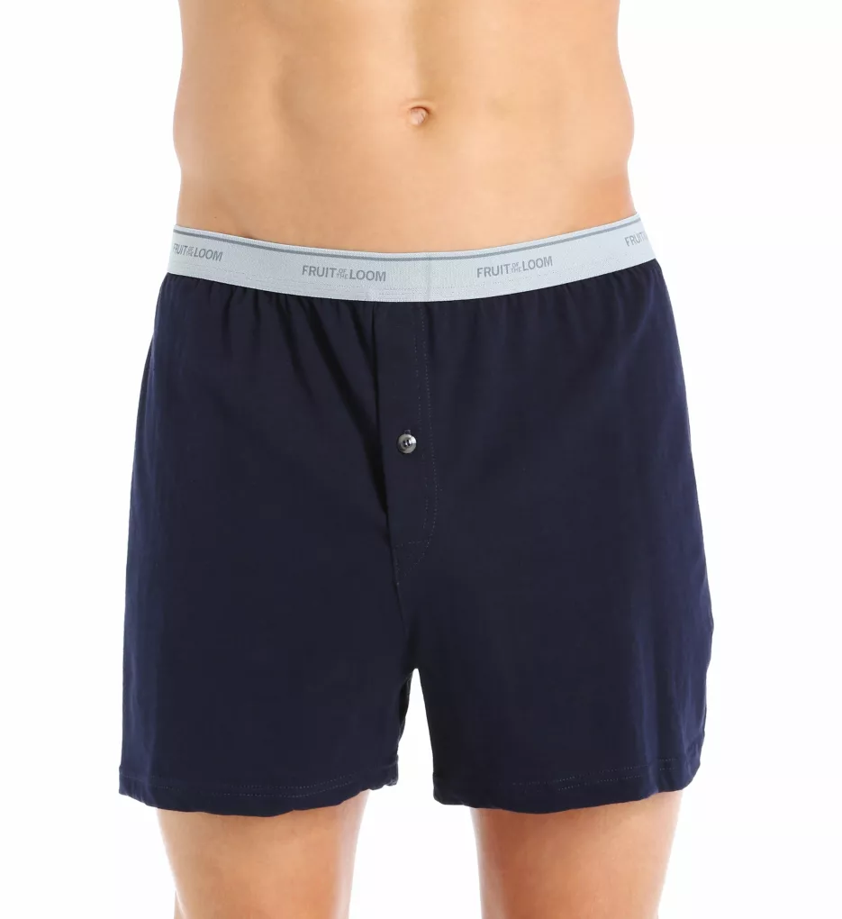 FRUIT OF THE LOOM Big Man's Assorted Cotton Knit Boxers - 3 Pack - Image 2