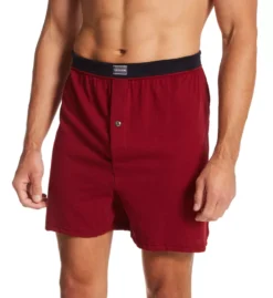 FRUIT OF THE LOOM Extended Size Assorted Cotton Knit Boxers - 4 Pack