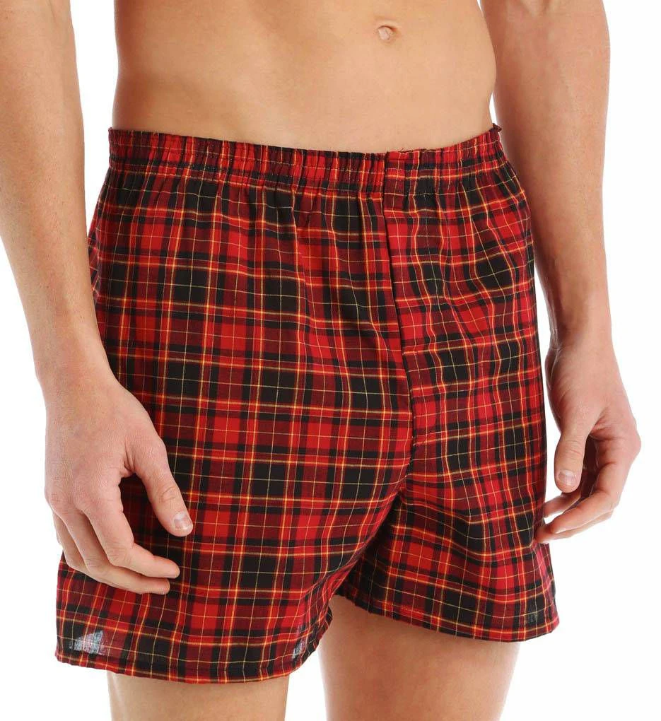 FRUIT OF THE LOOM Traditional Tartan Assort Woven Boxer - 3 Pack