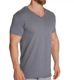 FRUIT OF THE LOOM Stay Tucked Cotton V Neck T-Shirts - 5 Pack