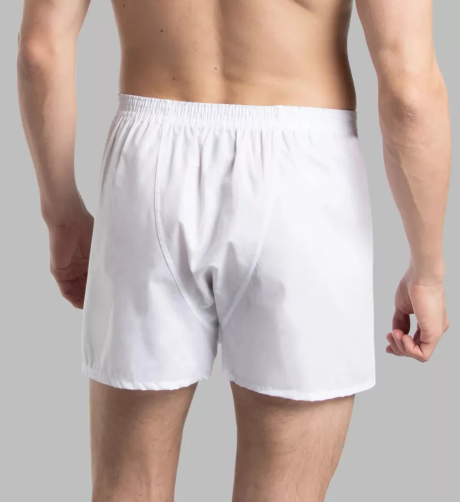 FRUIT OF THE LOOM Core Solid White Woven Boxers - 5 Pack - Image 3