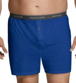 FRUIT OF THE LOOM Big Man Assorted Knit Boxer - 6 Pack