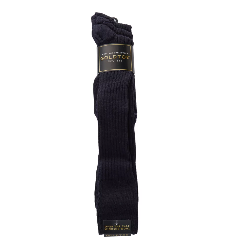 Windsor Wool Over The Calf Dress Socks - 3 Pack - Image 2