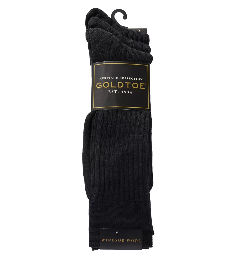 Windsor Wool Crew Dress Socks - 3 Pack - Image 2