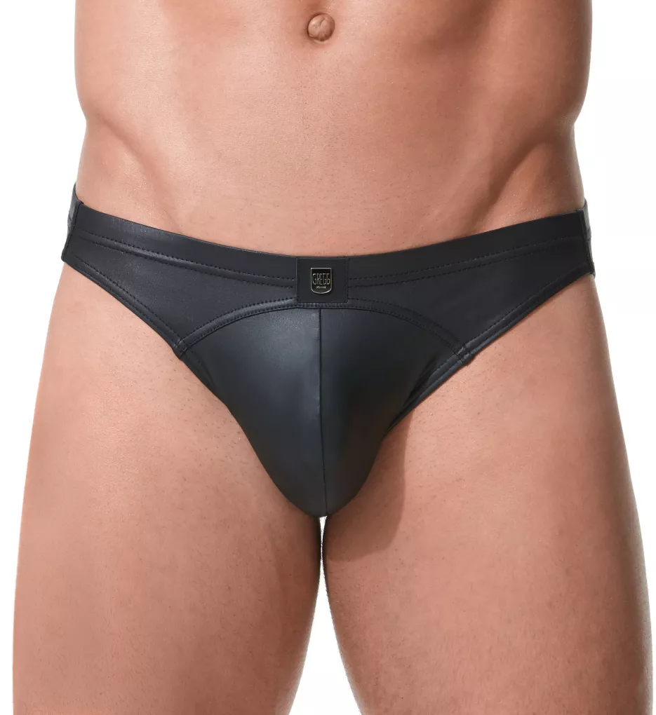 Crave Faux Leather Brief - Image 2