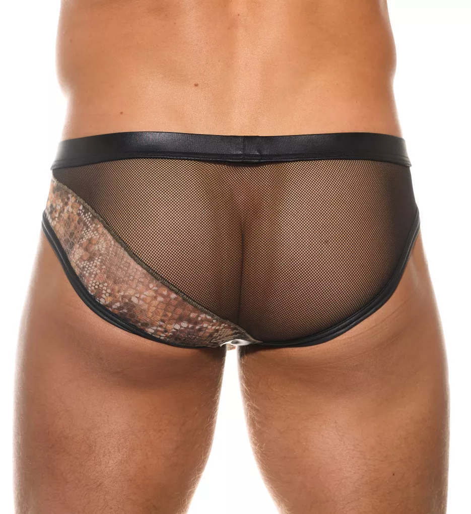 Sheer Animal Print Enhancing Brief - Image 3