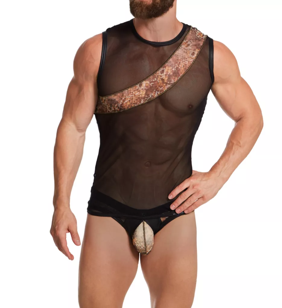 Sheer Animal Print Enhancing Brief - Image 4