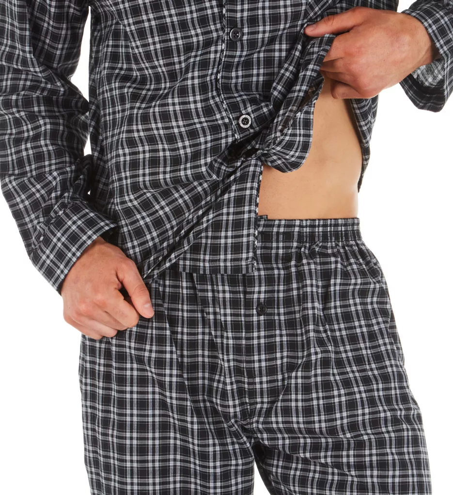 Hanes Big Man Classics Broadcloth Woven Pajama Set - Image 4