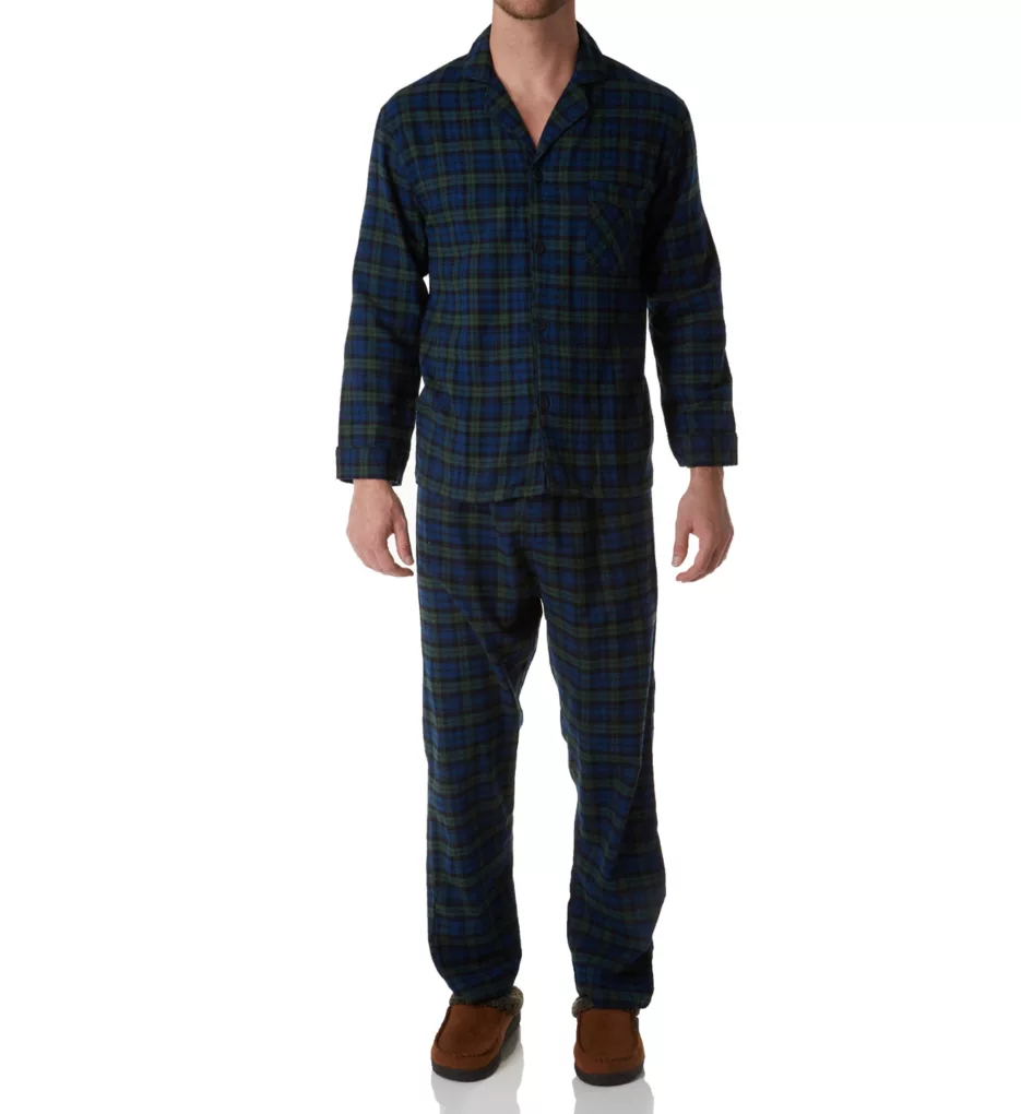 Hanes Big Man Plaid Flannel Pajama Set - Image 2