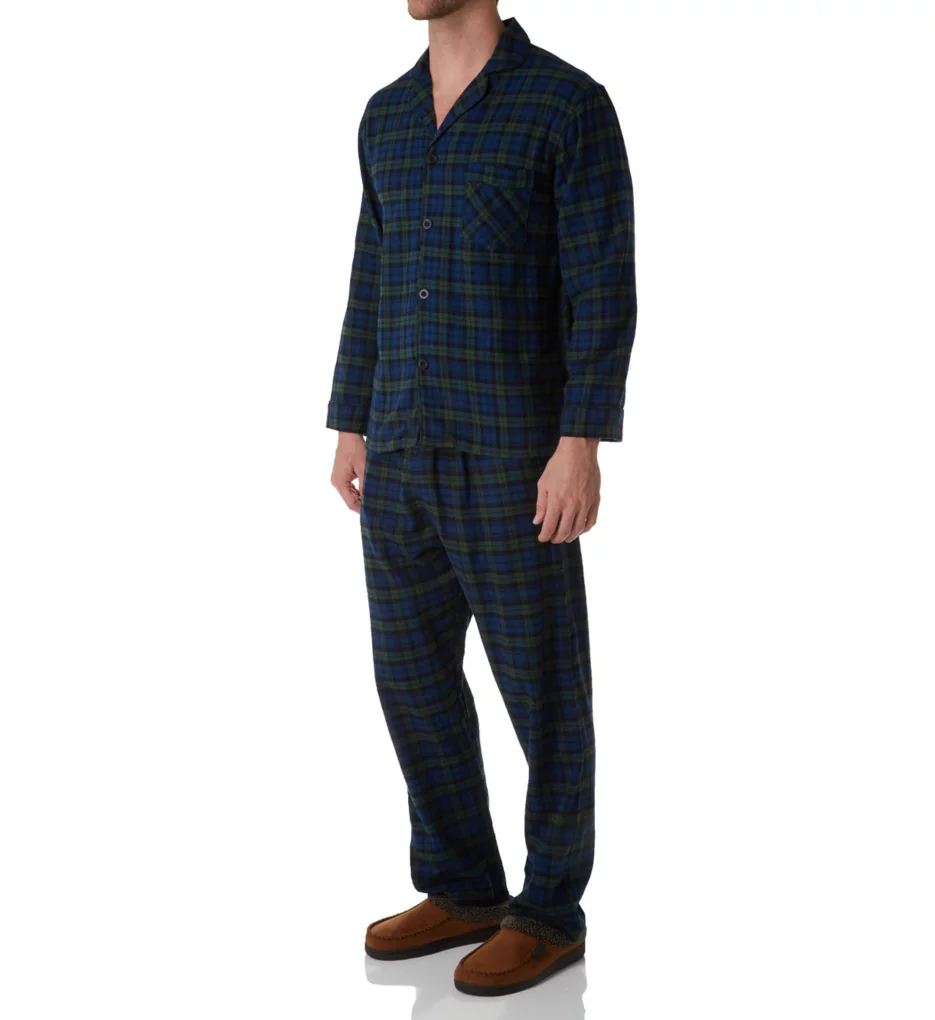 Hanes Big Man Plaid Flannel Pajama Set