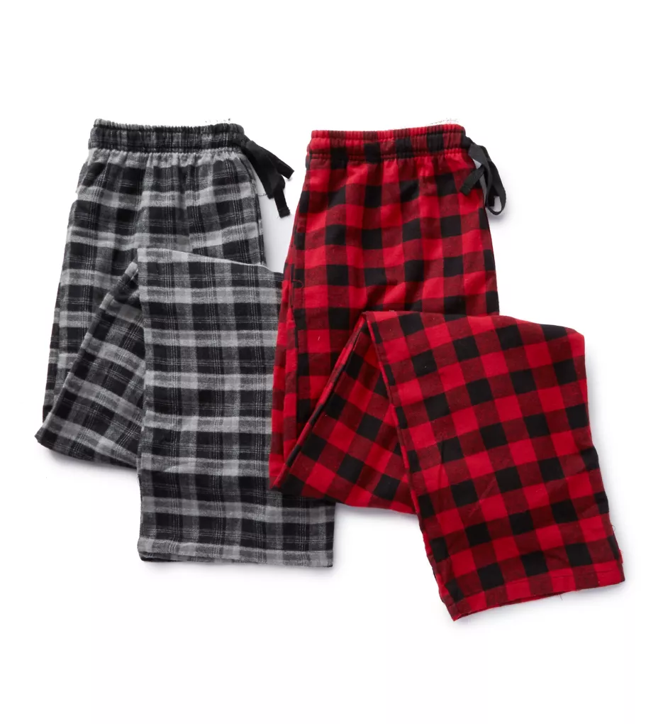 Hanes Big Man Plaid Flannel Pants - 2 Pack - Image 5