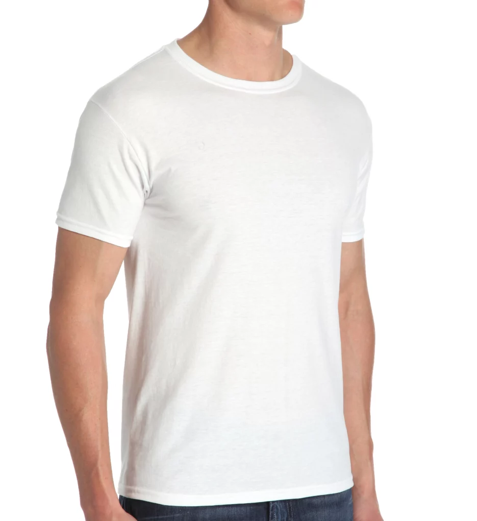 Hanes ComfortBlend Slim Fit Crew T-Shirts - 4 Pack