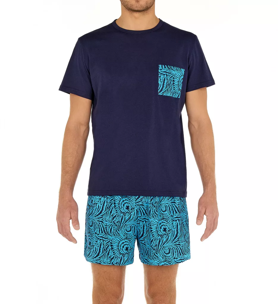 Hom Heliopolis 100% Cotton Pajama Short Set