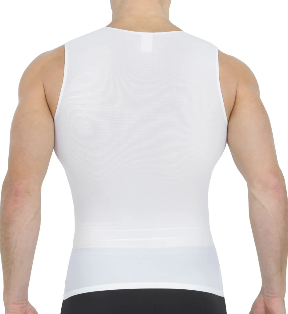 Power Mesh Compression Sleeveless Crew Neck Tank - Image 3