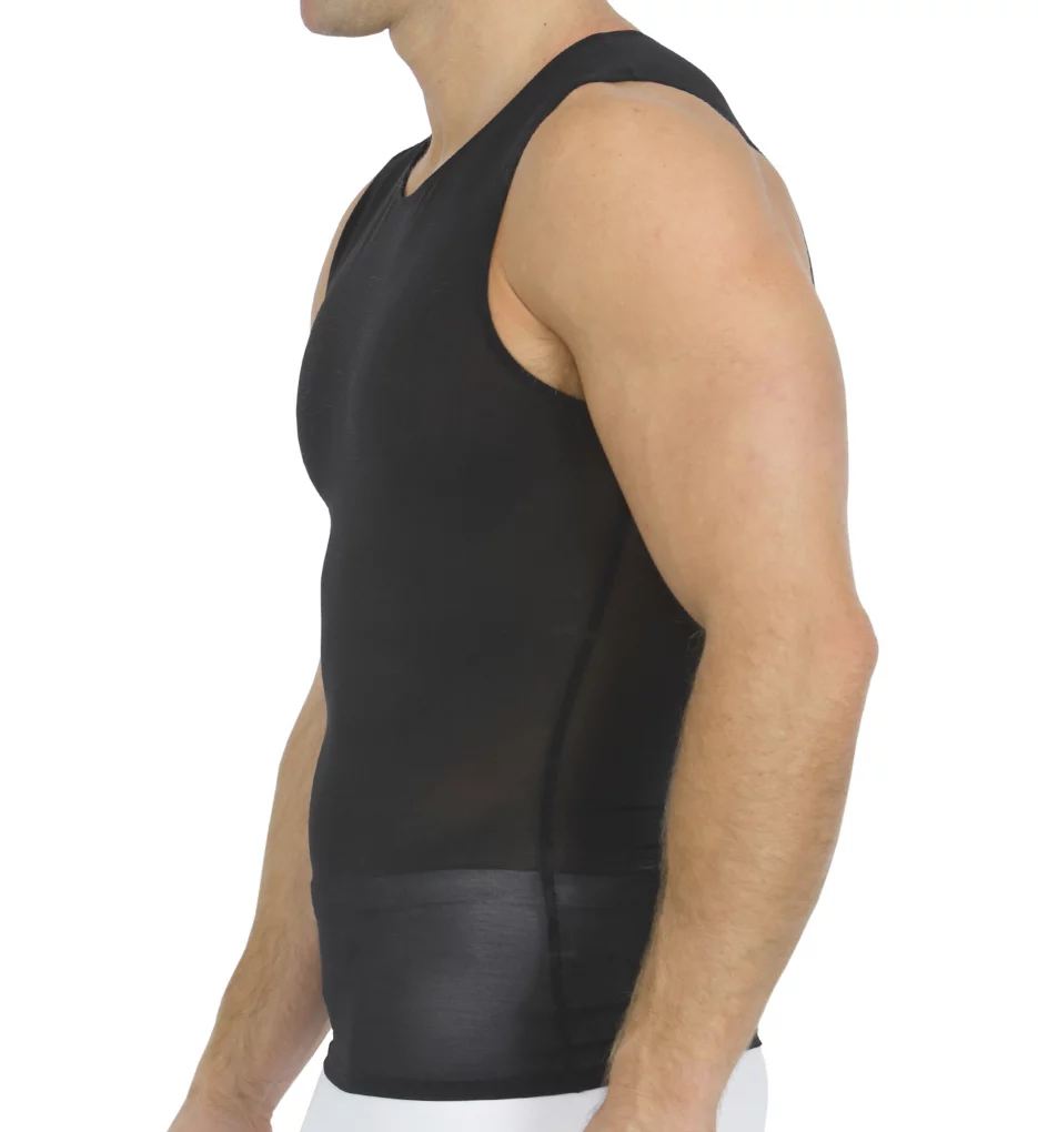 Power Mesh Compression Sleeveless Crew Neck Tank - Image 2