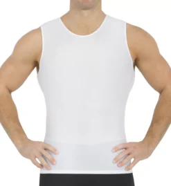 Power Mesh Compression Sleeveless Crew Neck Tank