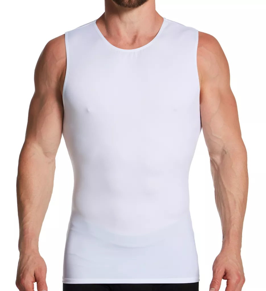 Slimming Compression Sleeveless Crew Tank - 3 Pack - Image 2