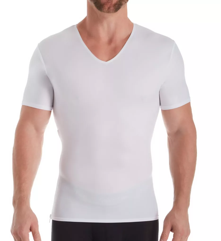 V-Neck Compression Shirt With Side Zipper - Image 2