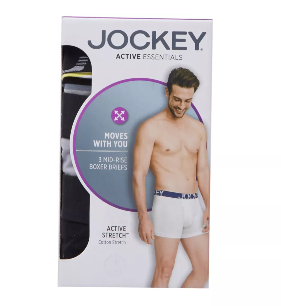 Jockey Low Rise Cotton Stretch Boxer Brief - 3 Pack - Image 4