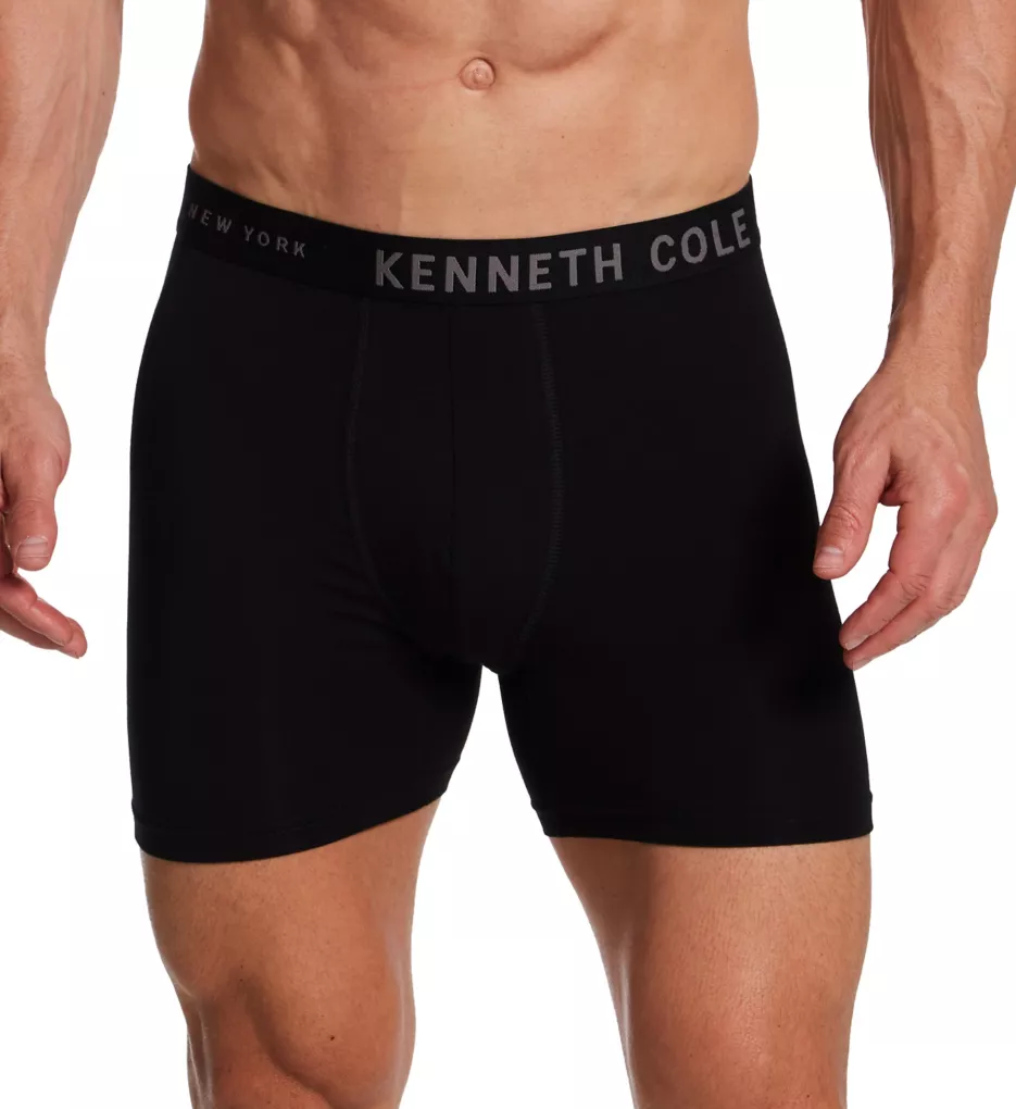 Kenneth Cole Pima Cotton & Modal Stretch Boxer Brief - 3 Pack - Image 2