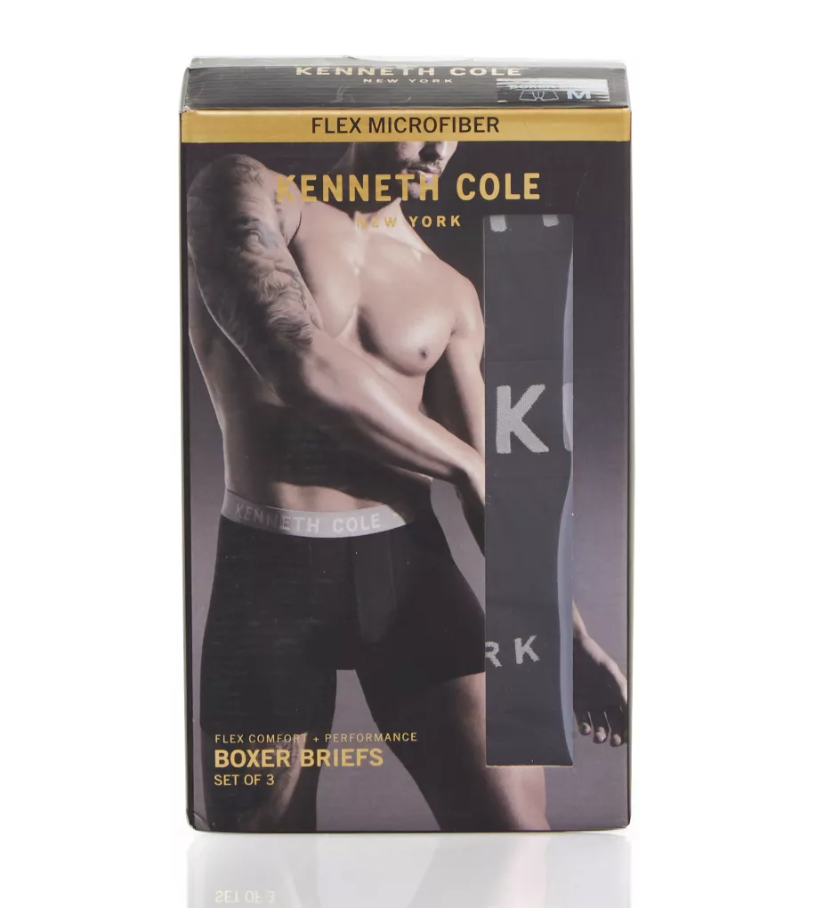 Kenneth Cole Classic Fit Microfiber Stretch Boxer Brief- 3 Pack - Image 4