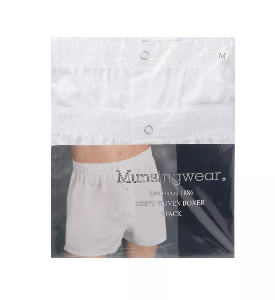 Cotton Woven Solid Button Fly Grip Boxer - 2 Pack - Image 5
