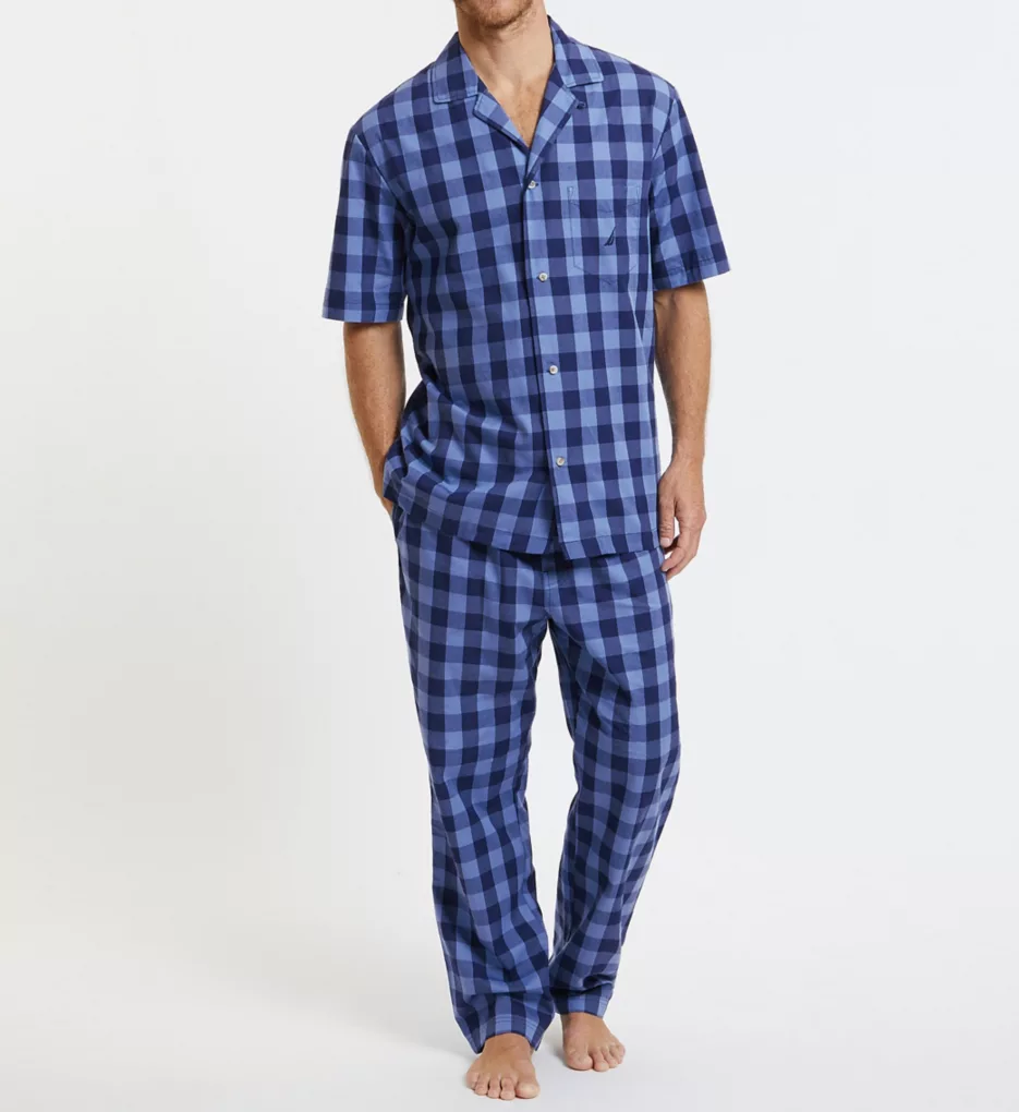 Nautica Poplin Short Sleeve Camp Shirt