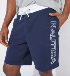 Nautica Big Man Fleece Knit Logo Short