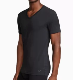Nike Essential Cotton Stretch V-Neck T-Shirt - 2 Pack
