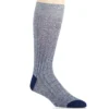 Hamada Linen Blend 8x3 Rib Crew Sock