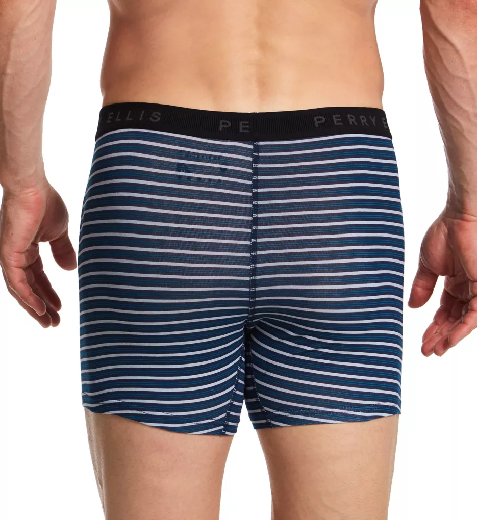 Perry Ellis Cotton Stretch Boxer Brief - 5 Pack - Image 3