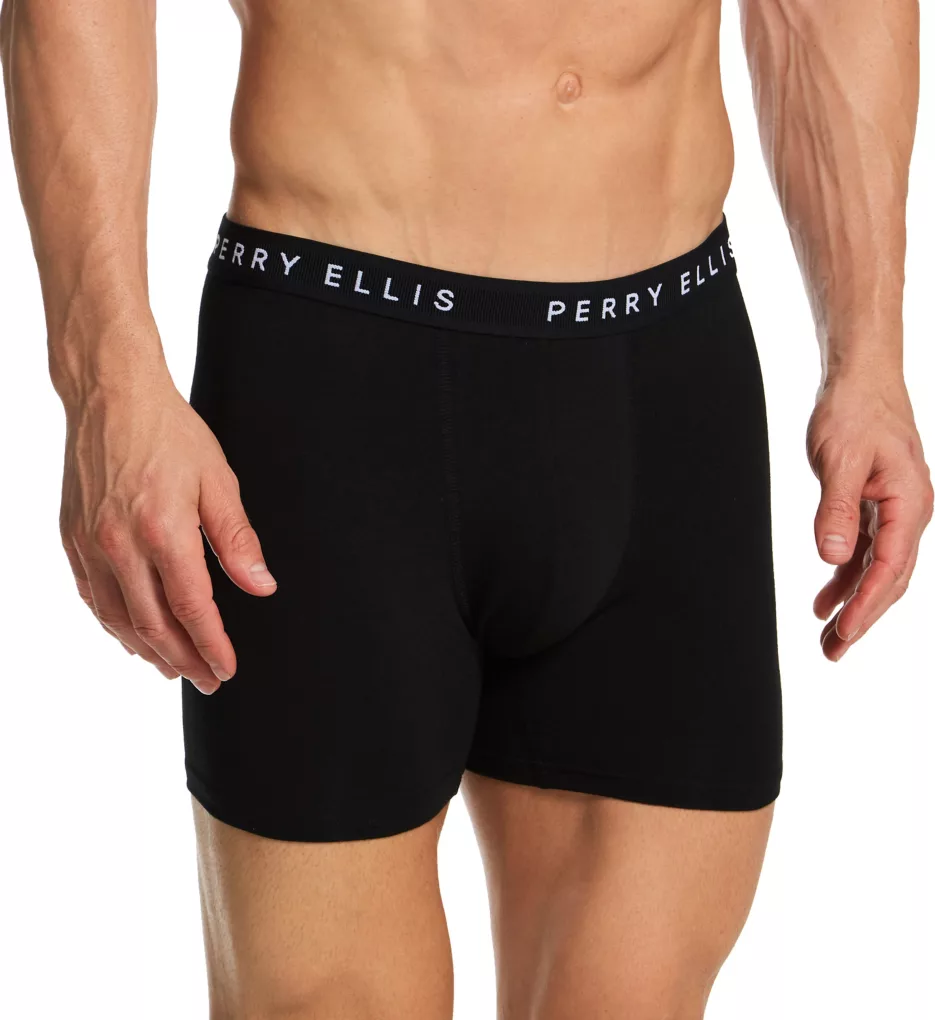 Perry Ellis Cotton Stretch Boxer Brief - 5 Pack