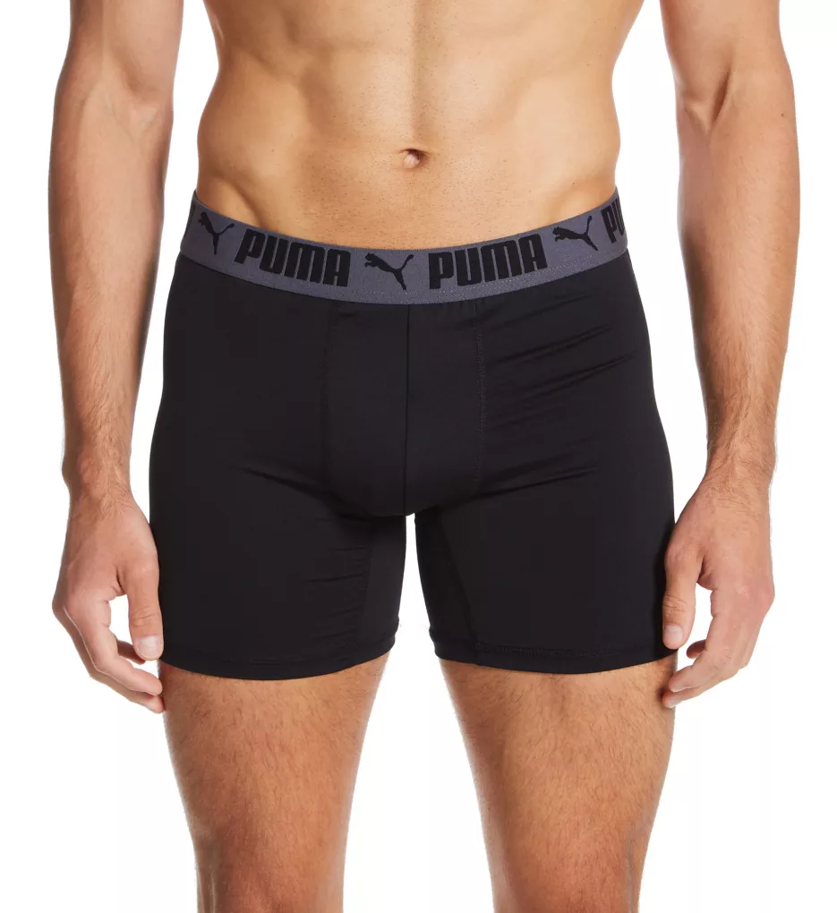 Puma Heathered Athletic Fit Boxer Brief - 3 Pack - Image 2