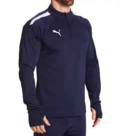 Puma Teamliga 1/4 Zip Long Sleeve Shirt