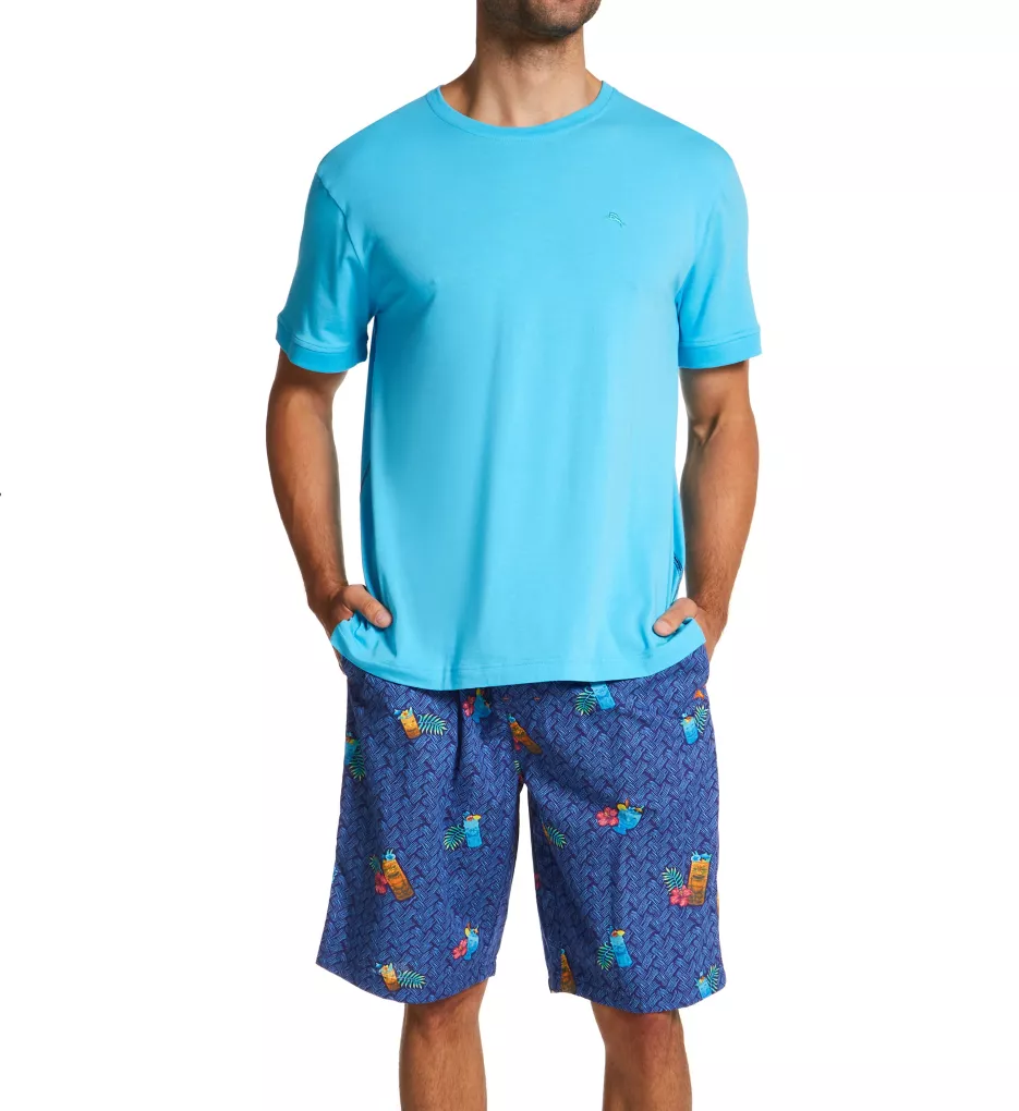 Tommy Bahama Big & Tall Crew Neck Jam PJ Set - Image 2
