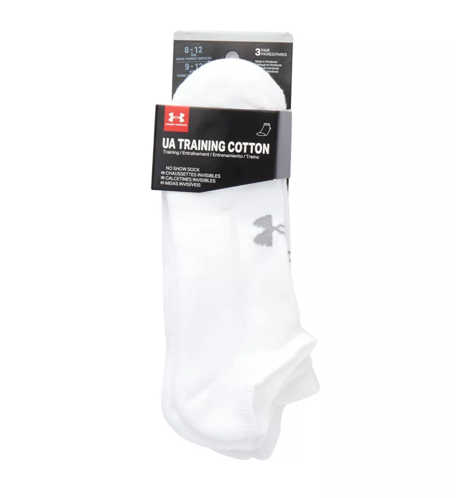 Under Armour Training Cotton No Show Socks - 3 Pack - Image 2