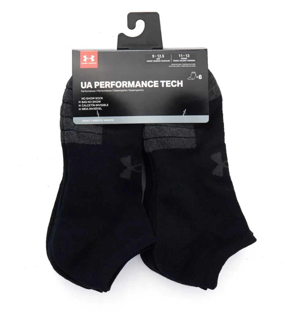 Under Armour Performance Tech No Show Socks - 6 Pack - Image 2