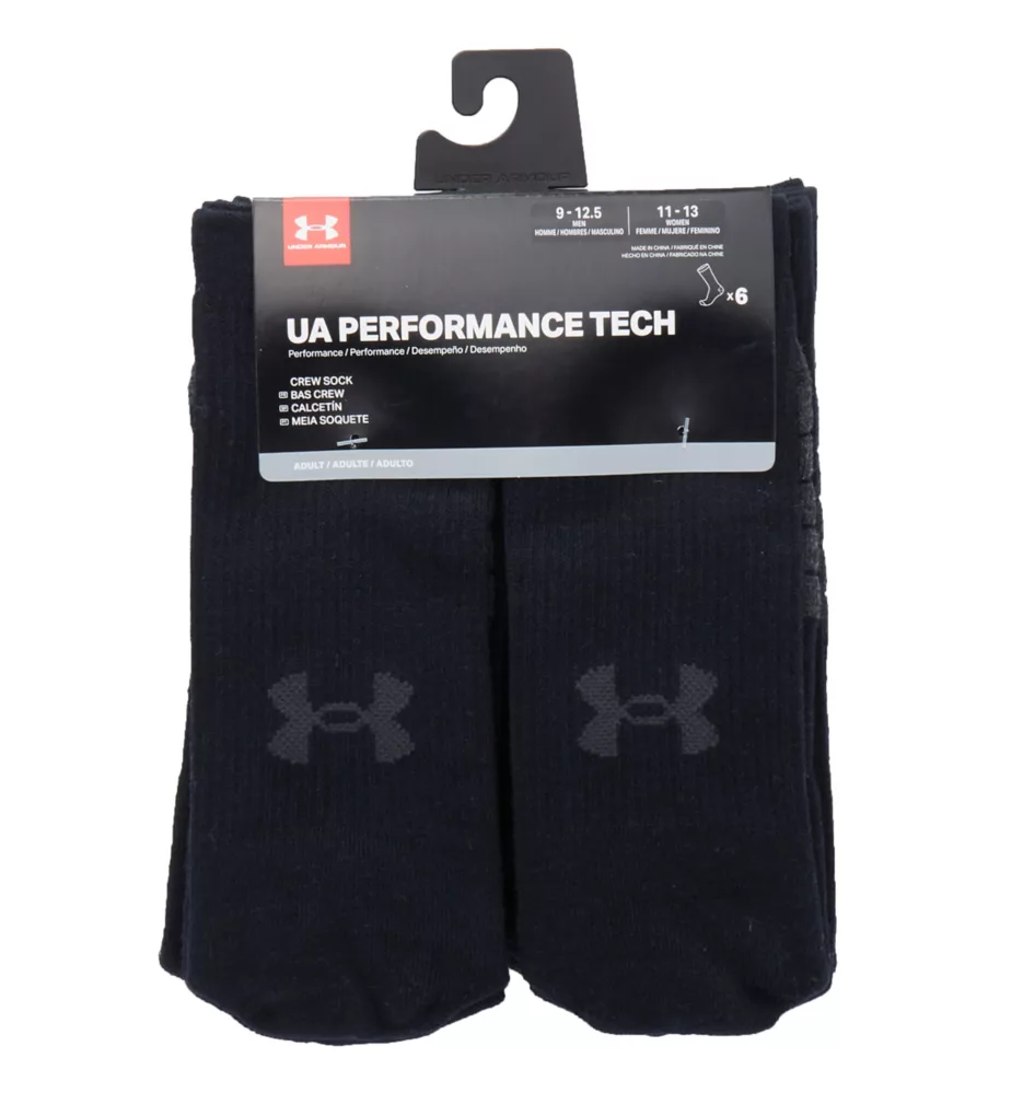Under Armour Performance Tech Crew Socks - 6 Pack - Image 2